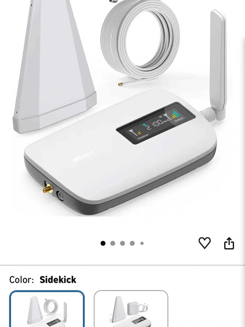 4G/5G Cell Signal Booster Kit - White